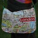 Vintage London Messenger Bag With Pockets By El..